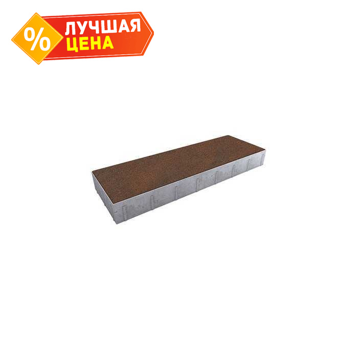 Плитка тротуарная Прямоугольник (Ла-Линия) Б.12.П.8 Листопад гранит Клинкер, 750x250x80 мм